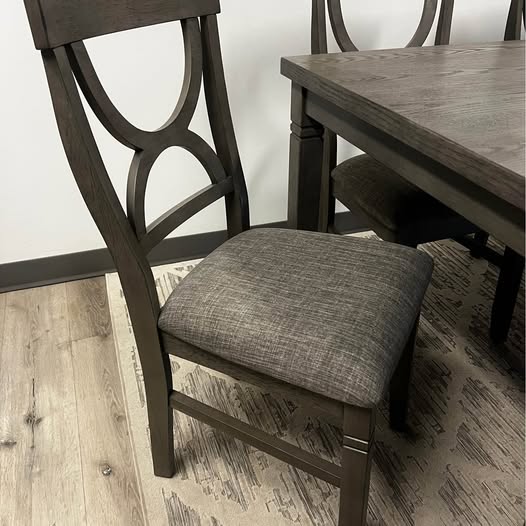 6-Piece Dining Set with Bench Seating β Modern Rustic Finish
