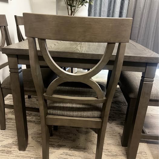 6-Piece Dining Set with Bench Seating β Modern Rustic Finish